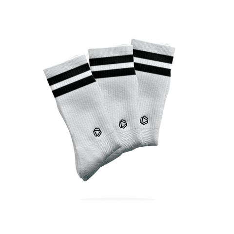 Chaussettes de Padel 2Stripe Blanches X3