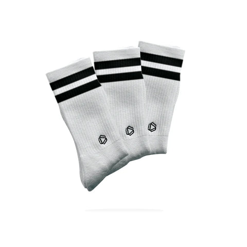 Chaussettes Blanches HEXXEE 2 Bandes X3