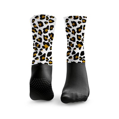 Chaussettes de Pilates Reformer Imprimé Léopard
