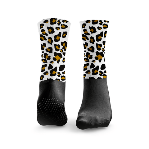 Chaussettes de Pilates Reformer Imprimé Léopard