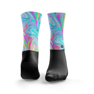 Chaussettes de Pilates Reformer Marbre