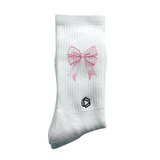 Nœud Rose – Chaussettes de Pilates Reformer
