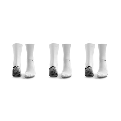 Chaussettes Grip Pilates Reformer Blanches x3