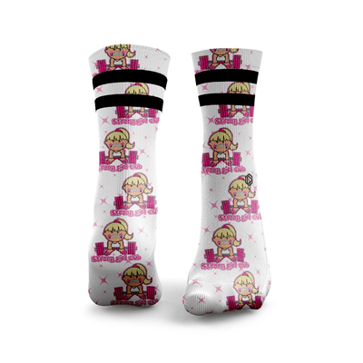 Chaussettes Strong Girl Club 2Stripe par HEXXEE