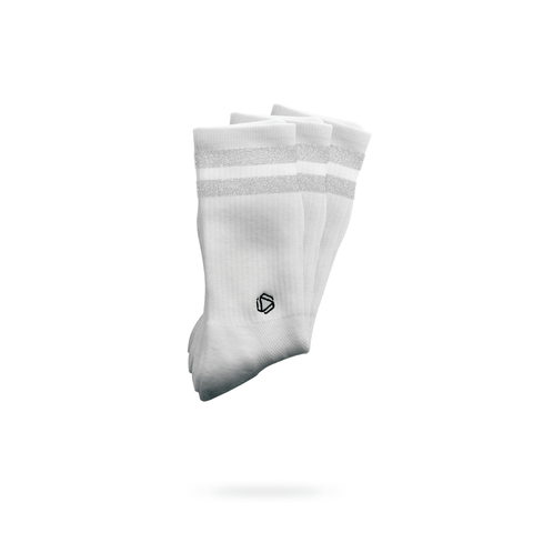 Pack de 3 - Blanches Réfléchissantes 2 Bandes
