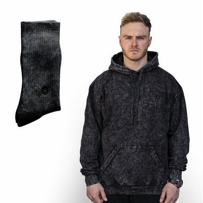 Combo Sweat à capuche & Chaussettes Acide délave