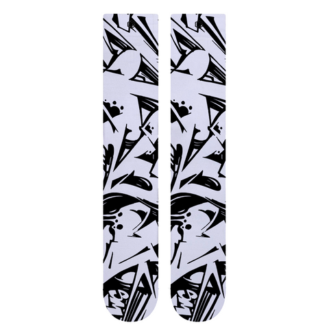 Chaussettes de sport – Graffitis Noirs & Blancs