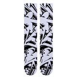 Chaussettes de sport – Graffitis Noirs & Blancs