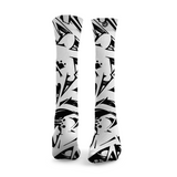 Chaussettes de sport – Graffitis Noirs & Blancs
