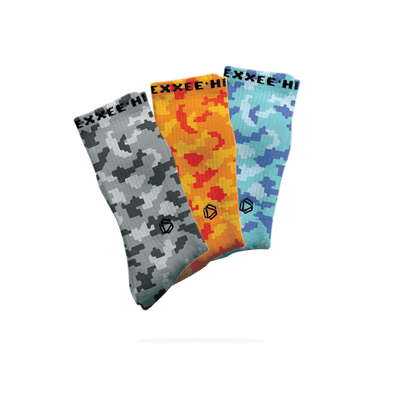 Lot Camouflage Digital Halo (Gris / Orange / Bleu)
