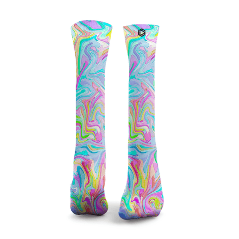 Chaussettes de ski – Motif marbré