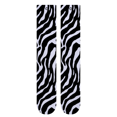 Chaussettes de ski – Motif zébré