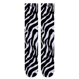 Chaussettes de ski – Motif zébré